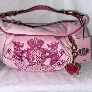 Juicy Couture Pink Crest Shoulder Bag